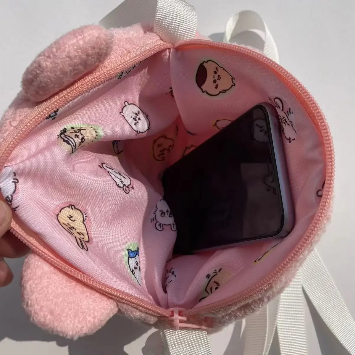 Chiikawa Japanese Cute Jiyi Bear Small Bag  Xiaoba Girl New Autumn and Winter Crossbody Bag Popular Lamb Doll Girl Shoulder Gift