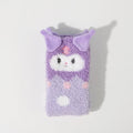 1 Pair Sanrio Socks Cute 3D Ears Cartoon Melody Autumn Winter Middle Socks  Home Floor Coral Velvet Sweating Socks Gift