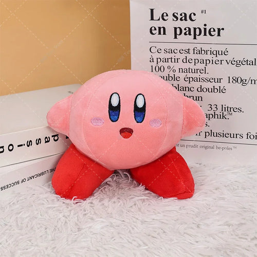 16cm Star Kirby Plush Toys Anime Big Foot Kirby Classic Cute Soft Stuffed Collection Ornament Dolls Boys Girls Christmas Gifts