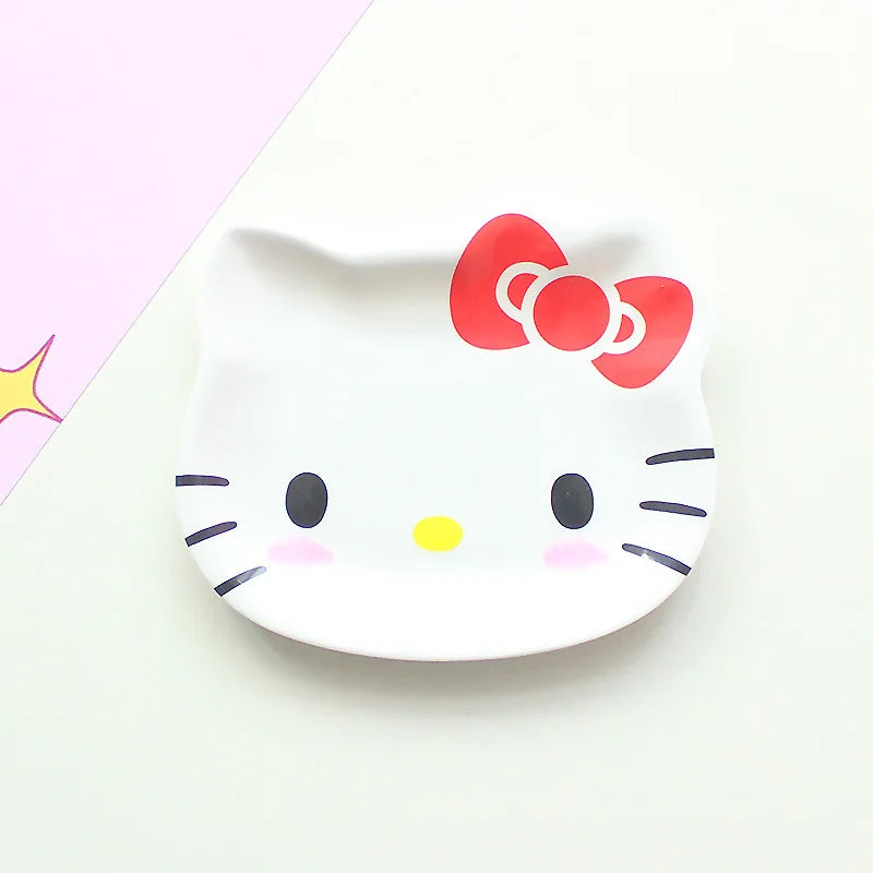 Animal Cartoon Cute Children'S Imitation Ceramic Tableware Cake Snacks Dry Fruit Plates Small Dishes Dishes Kitchen Utensils