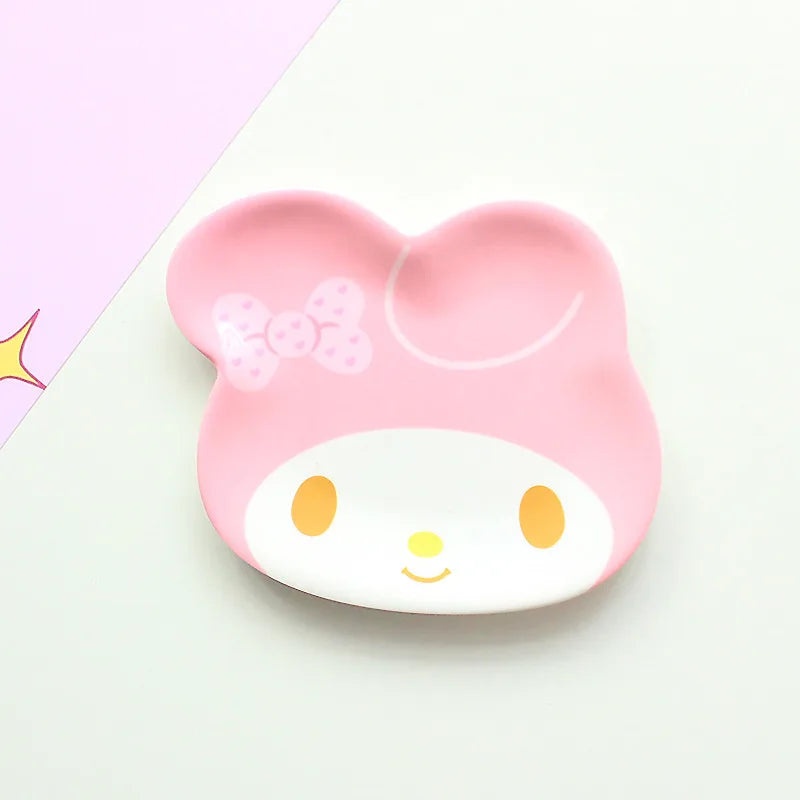 Animal Cartoon Cute Children'S Imitation Ceramic Tableware Cake Snacks Dry Fruit Plates Small Dishes Dishes Kitchen Utensils