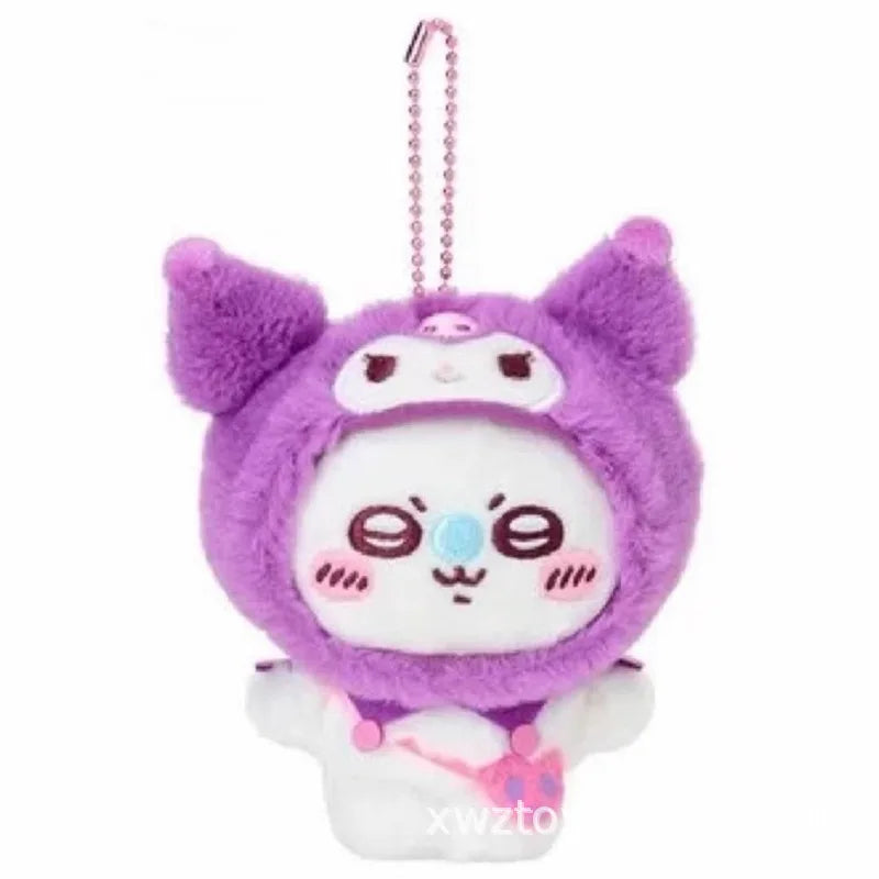 Cartoon Anime Chiikawa Small Hachiware Pendants Plush Toys Stuffed Animals Plush Keychains Christmas Birthday Gift for Kids