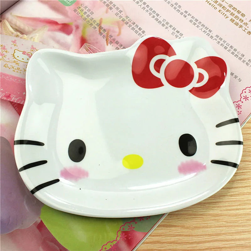 Animal Cartoon Cute Children'S Imitation Ceramic Tableware Cake Snacks Dry Fruit Plates Small Dishes Dishes Kitchen Utensils