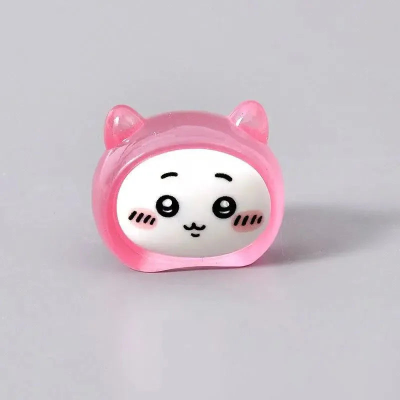 Anime Chiikawa Hachiware Hooded Jacket Cute Embroidery Sweatshirt Kawaii Lovely Sports Leisure Contrasting Colors Cartoon 2026