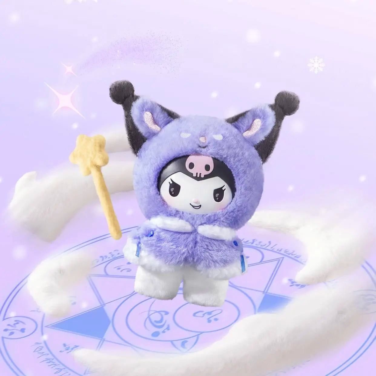 Genuine Miniso Sanrio Little Cape Series Vinyl Plush Pendant Blind Box Trendy Play Mystery Box Christmas Gift Desktop Ornament