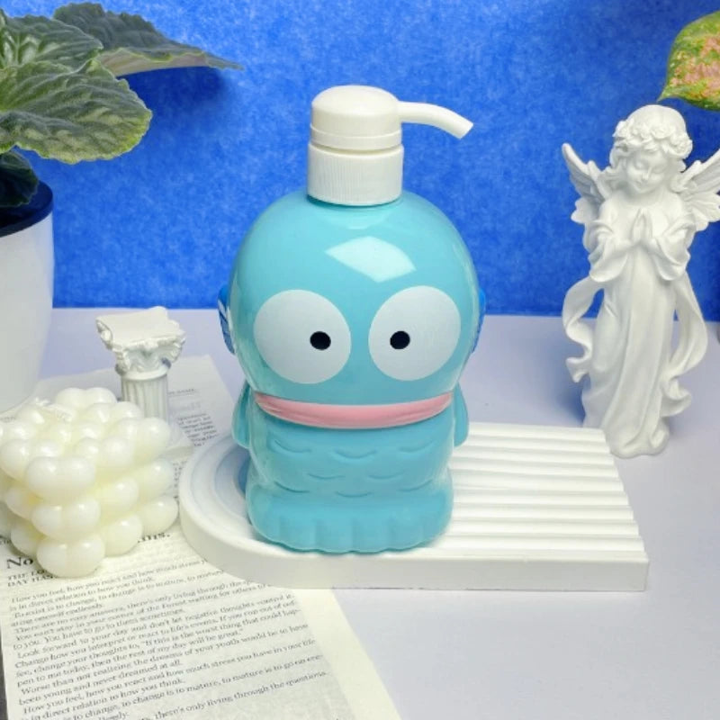 Cute Hello Kitty Figure Soap Dispensers Portable Travel Dispenser Empty Shower Gel Bottles Bathroom Anime Merchandise Decoration