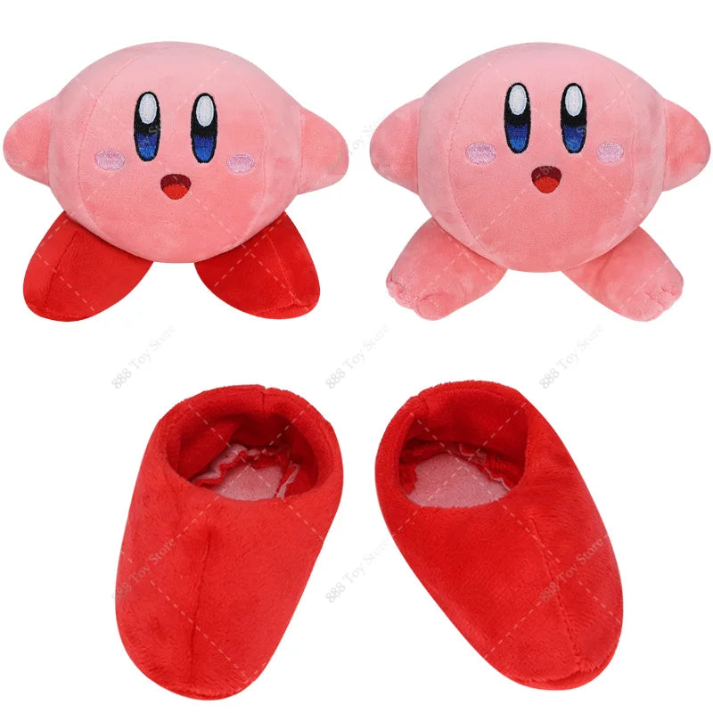 16cm Star Kirby Plush Toys Anime Big Foot Kirby Classic Cute Soft Stuffed Collection Ornament Dolls Boys Girls Christmas Gifts