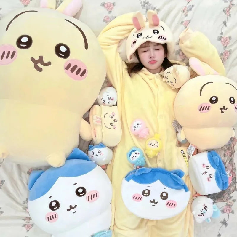 2024 New Cute Cartoon USAgi Hooded Flannel Pajamas Winter New All-in-One Pajamas Home Clothes Girls Birthday Gifts