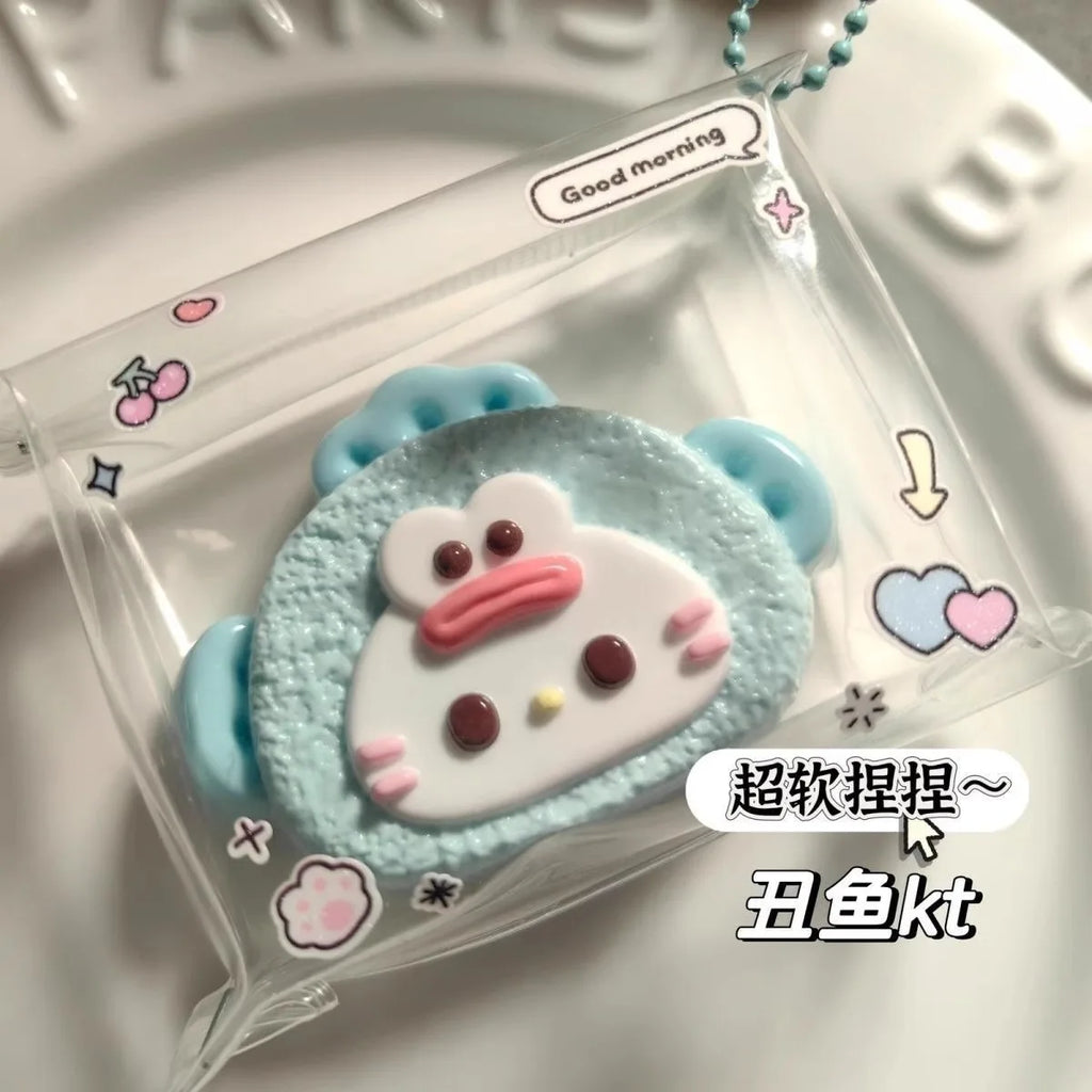 Hangyodon Kitty Anime Cartoon Pinching Cute Slow Rebound Decompression Toy Cement Sense Squeeze Toys Gift for Boy Girl Children